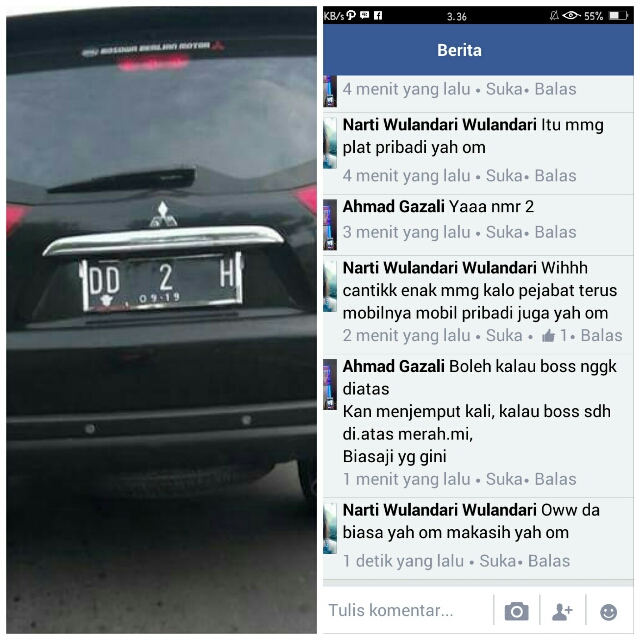 Melihat Plat Mobil, Kicauan Gadis Ini Viral di Facebook