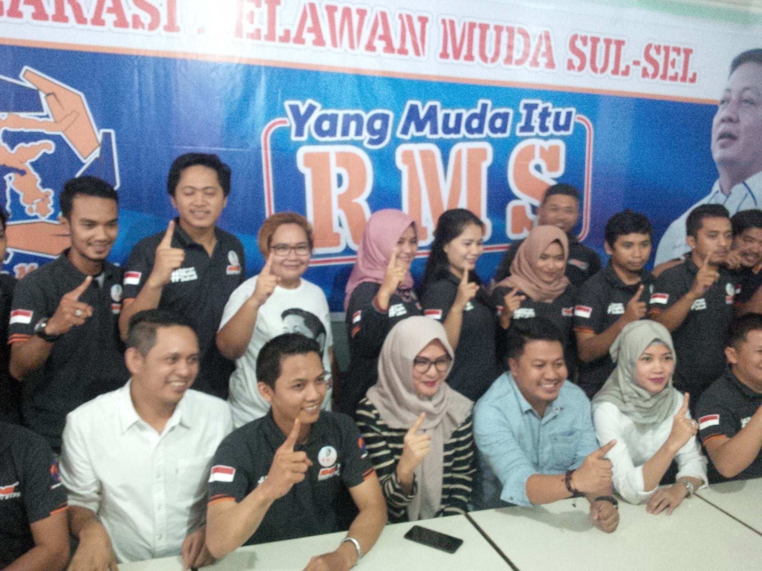 Legislator Makassar Turut Hadir Dalam Deklarasi Relawan Muda Sulsel