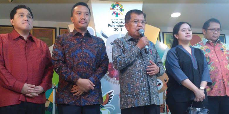 Jusuf Kalla Menegaskan Asian Games 2018 Tetap Digelar Sesuai Jadwal