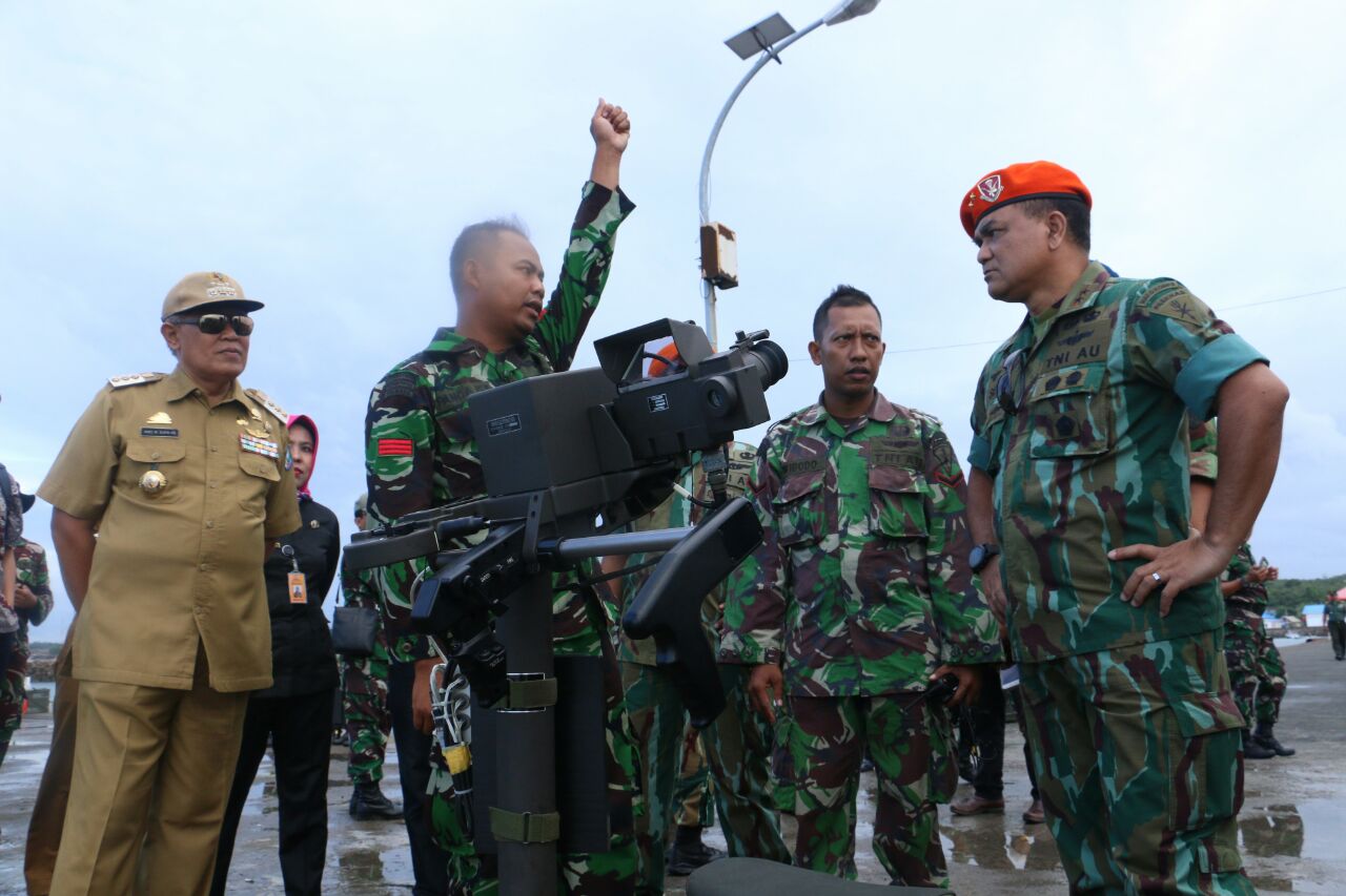 Paskhas TNI AU Uji Coba Rudal Chiron Terbaru di Perairan Bulukumba