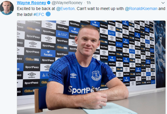 RESMI: Rooney Kembali Ke Klub Masa Kecilnya