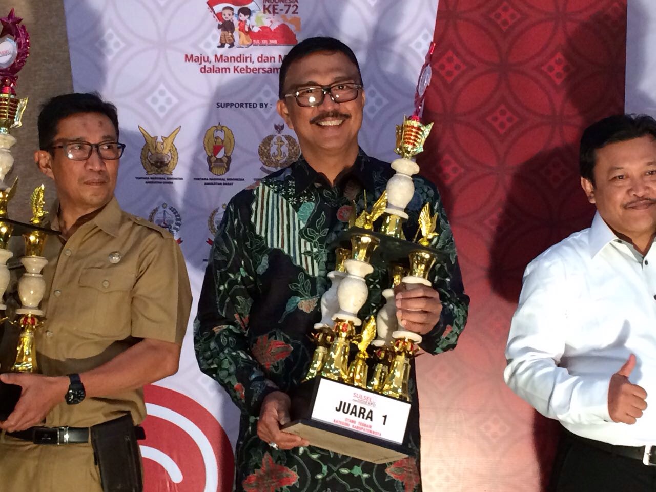 Pameran EXPO SULSEL 2017, Pemkot Makassar Raih Juara Satu Stand Terbaik