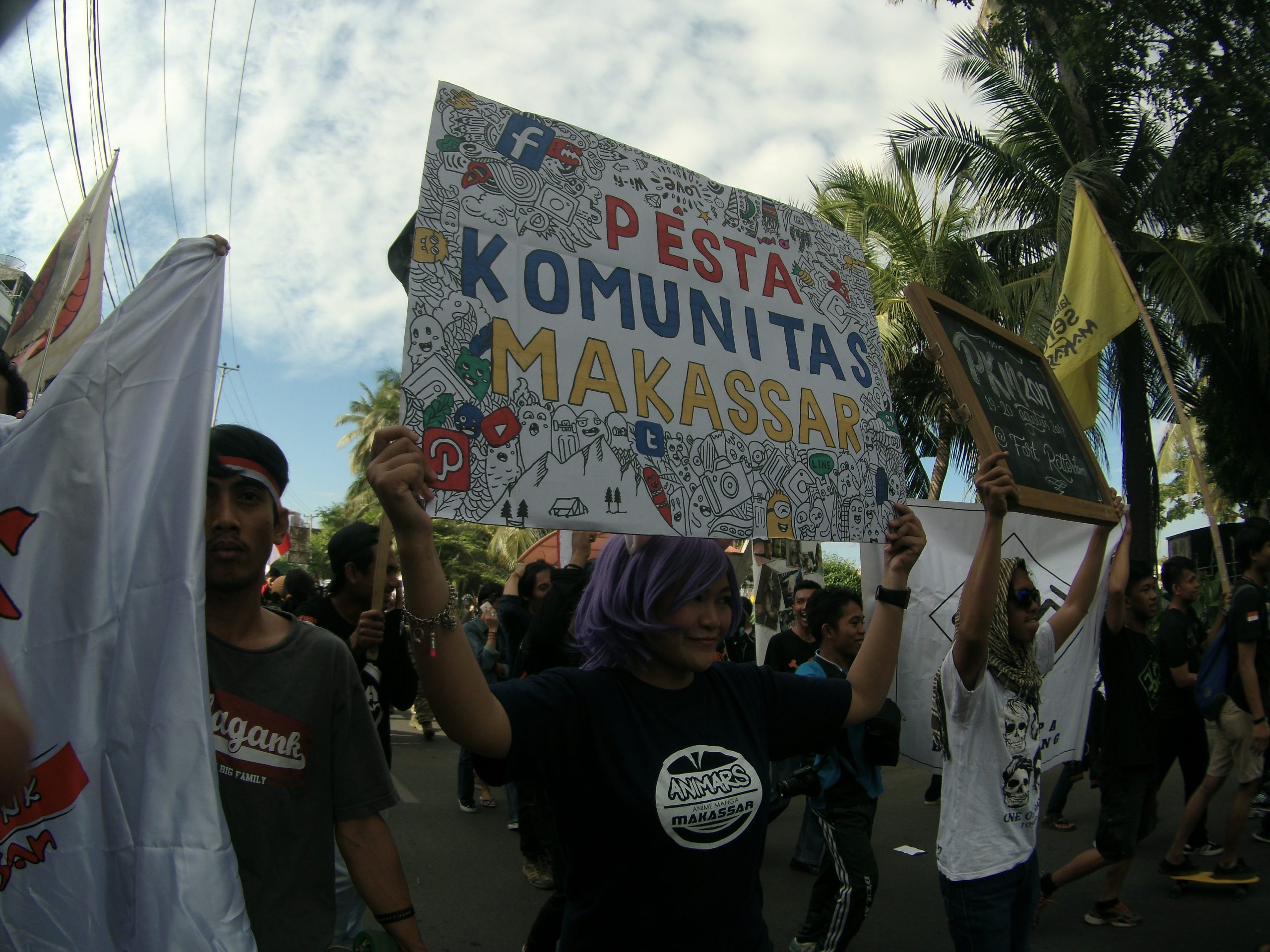 Sambut PKM 2017, Sejumlah Komunitas Makassar Gelar Aksi Turun ke Jalan