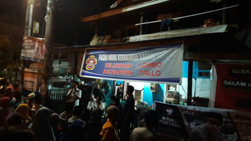DPW Pekat IB Sulsel Sambangi Korban Kebakaran Lembo Makassar