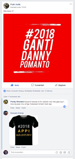 Netizen Ribut Gegara hashtag 2018 Ganti Danny Pomanto Walikota