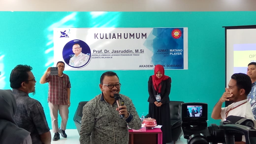 Profesor Asal Lutim, Prof. Dr. Jasruddin Beri Motivasi Mahasiswa ATS Sorowako