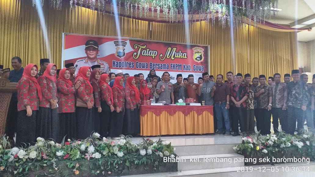 Fkpm Kecamatan Barombong Gowa Hadiri Acara Tatap Muka Kapolres Gowa