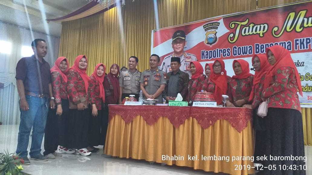 Fkpm Kecamatan Barombong Gowa Hadiri Acara Tatap Muka Kapolres Gowa