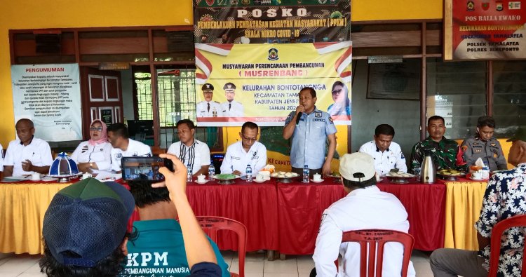 Ketua DPRD Jeneponto Aripuddin Hadiri Musrenbang di Kelurahan Bontotangnga