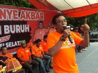 Ribuan Massa Kampanye Akbar Partai Buruh Exco Sulsel Padati Lapangan Hertasning
