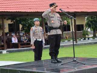 Kapolres Jeneponto Pimpin Apel Gelar Pasukan Dalam Rangka Operasi Ketupat Lipu 2024