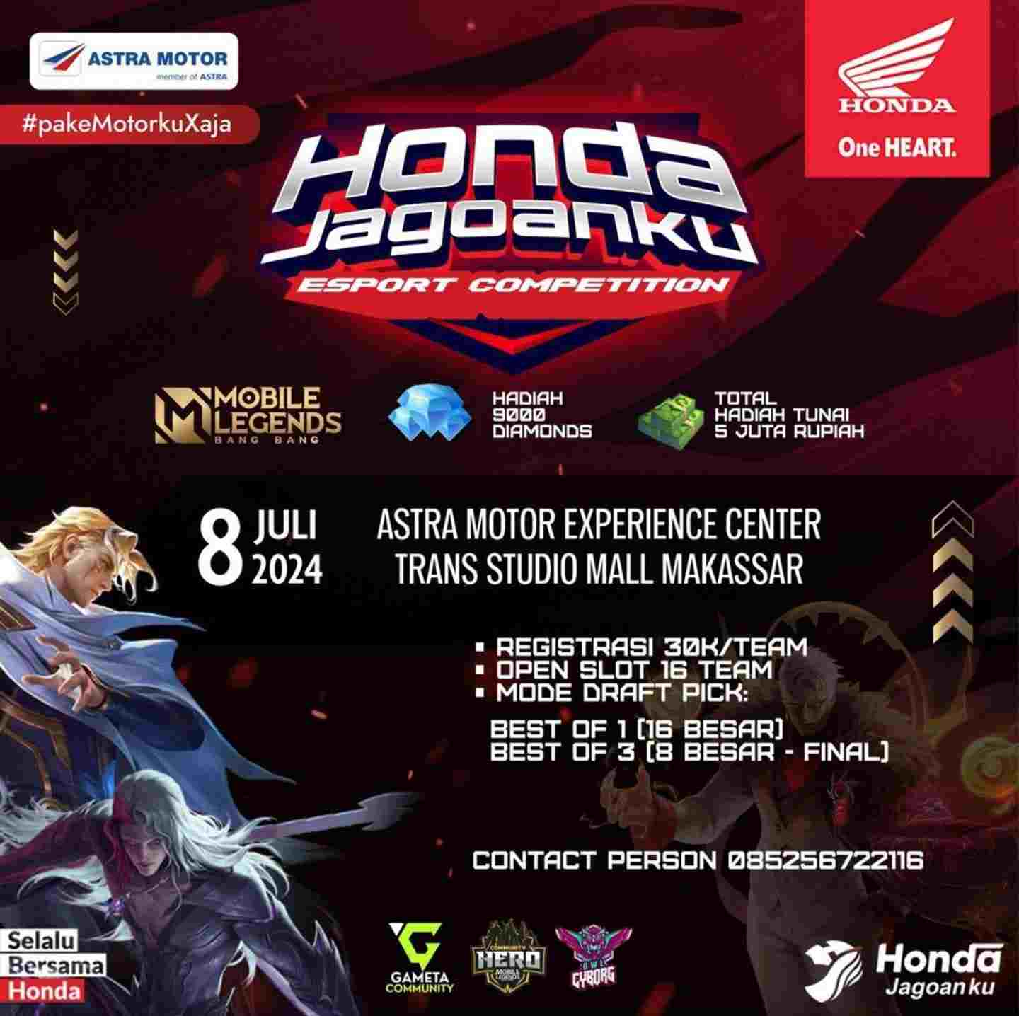 Astra Motor Sulawesi Selatan Gelar Honda Jagoanku Esport Competition