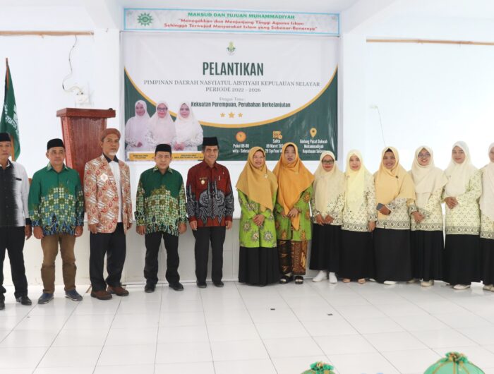 Wakil Bupati Selayar Turut Menghadiri Pelantikan Pimpinan Daerah Nasyiatul Aisyiyah