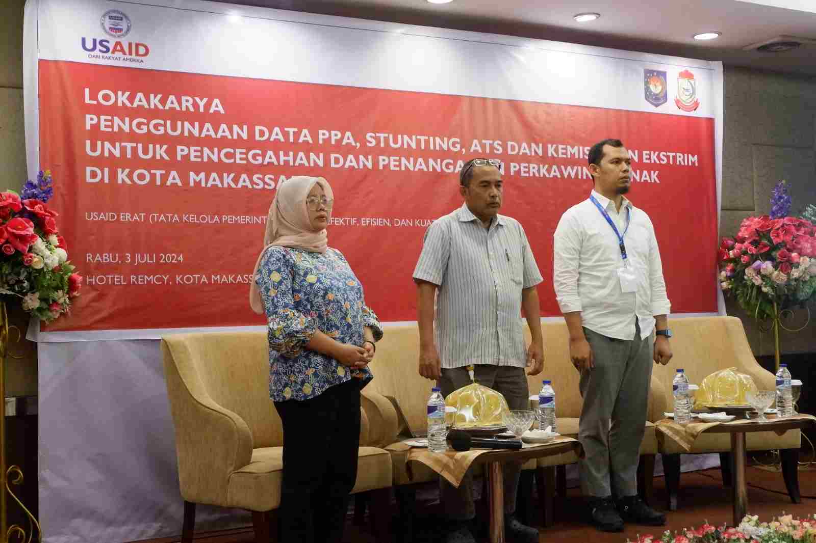 USAID ERAT dan Pemkot Makassar Gelar Lokakarya Data untuk Pencegahan Perkawinan Anak