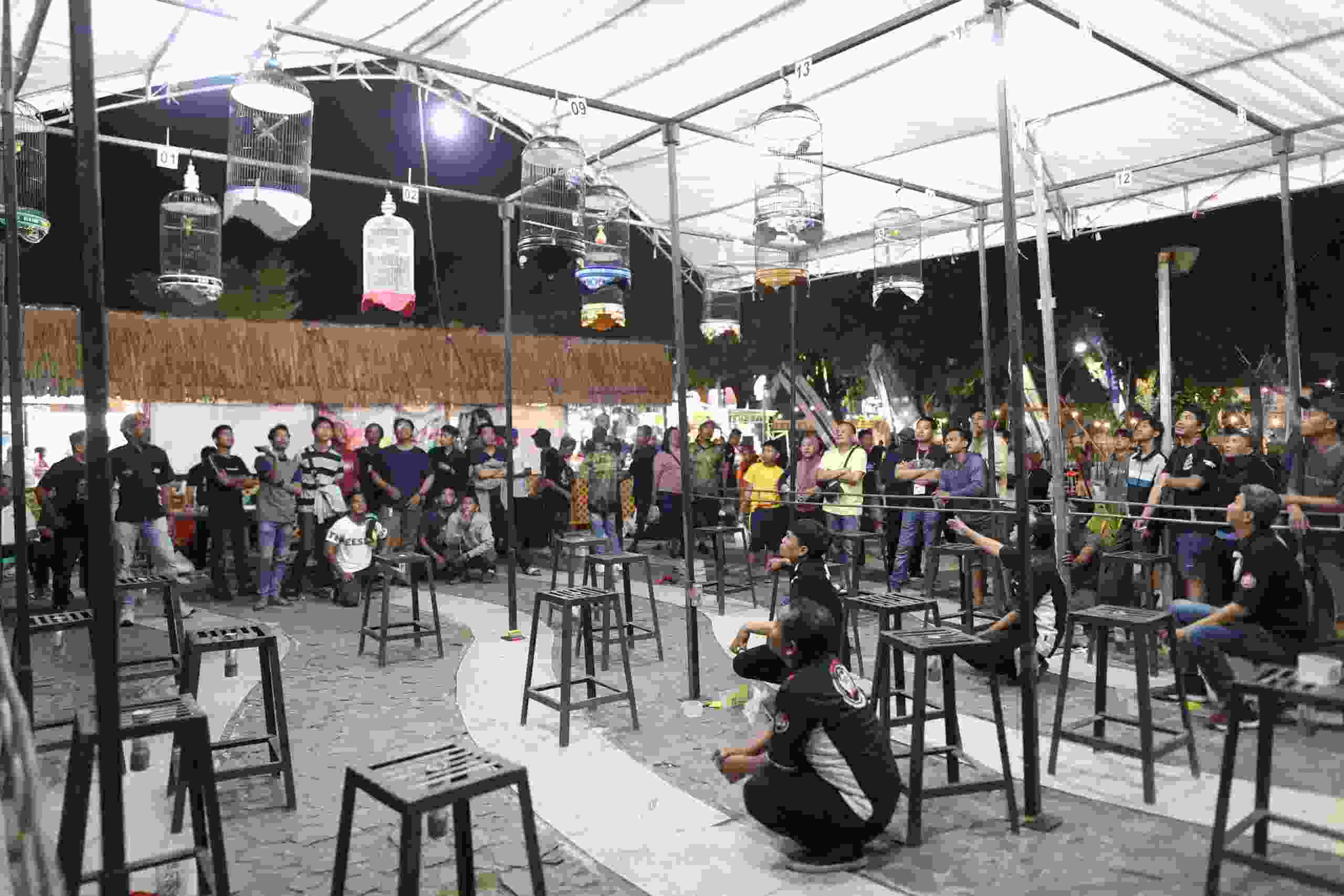 Lomba Kicau Burung Ramaikan Event F8 Makassar