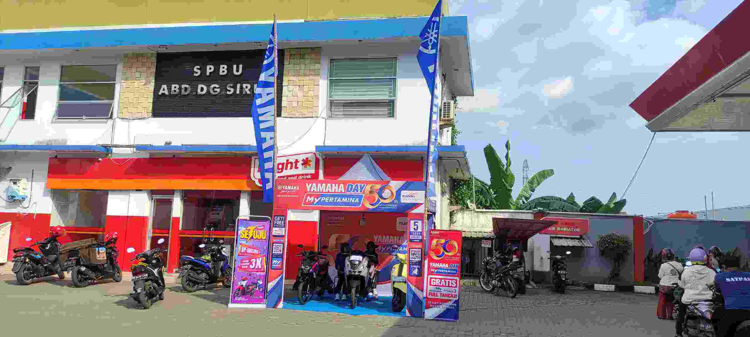 PT SJAM (Yamaha) dan Pertamina (SPBU Abd. Dg. Sirua) Bagikan E Voucher Hingga Pertamax Gratis