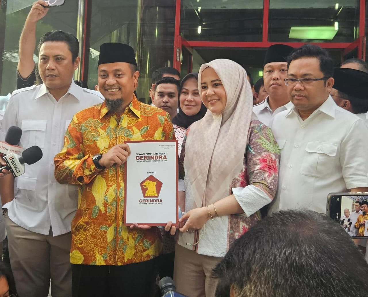 Andalan Hati Terima Rekomendasi Gerindra Tiga Partai Menyusul Besok