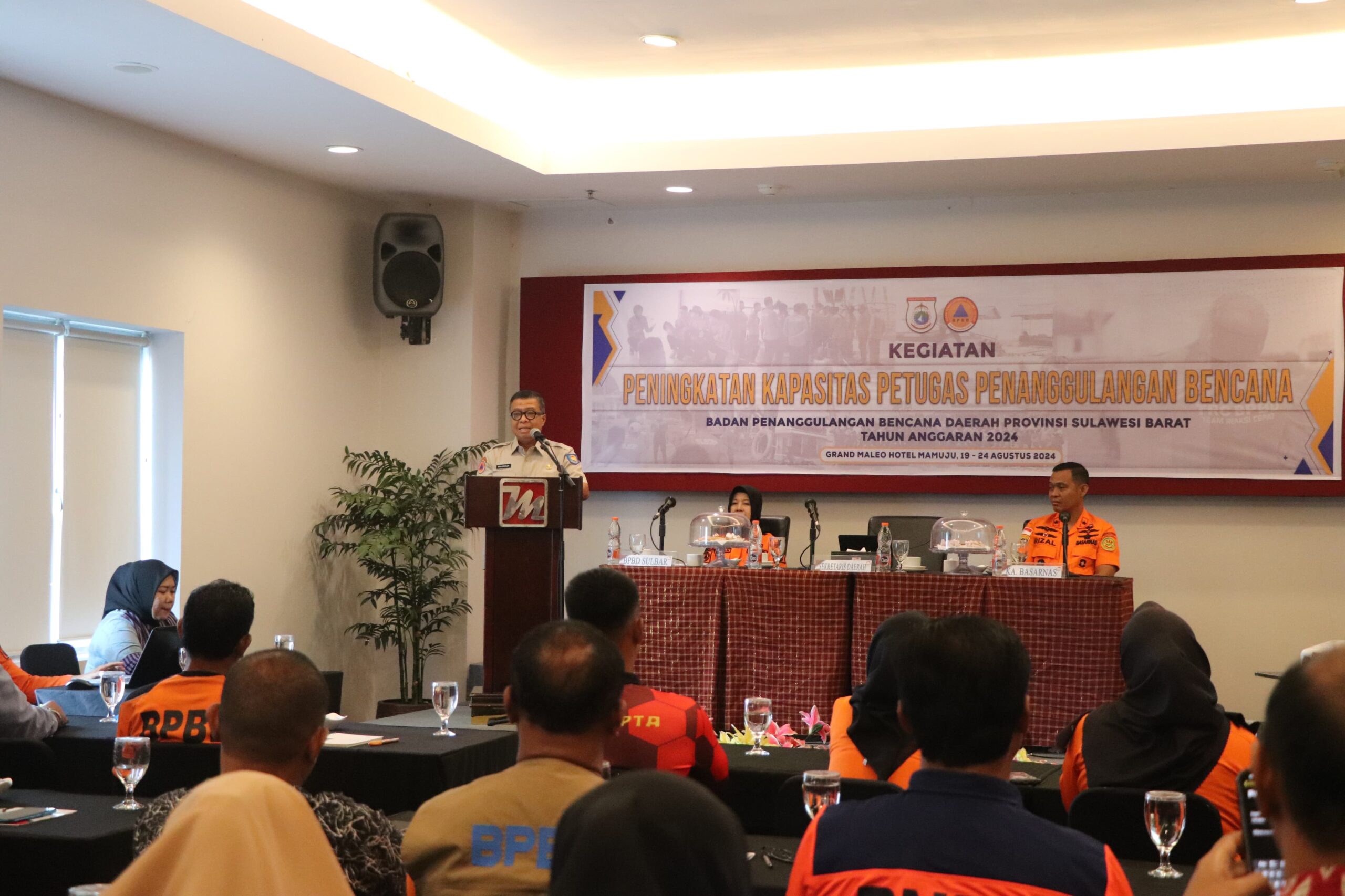 BPBD Sulbar Gelar Pelatihan Peningkatan Kapasitas Petugas Penanggulangan Bencana