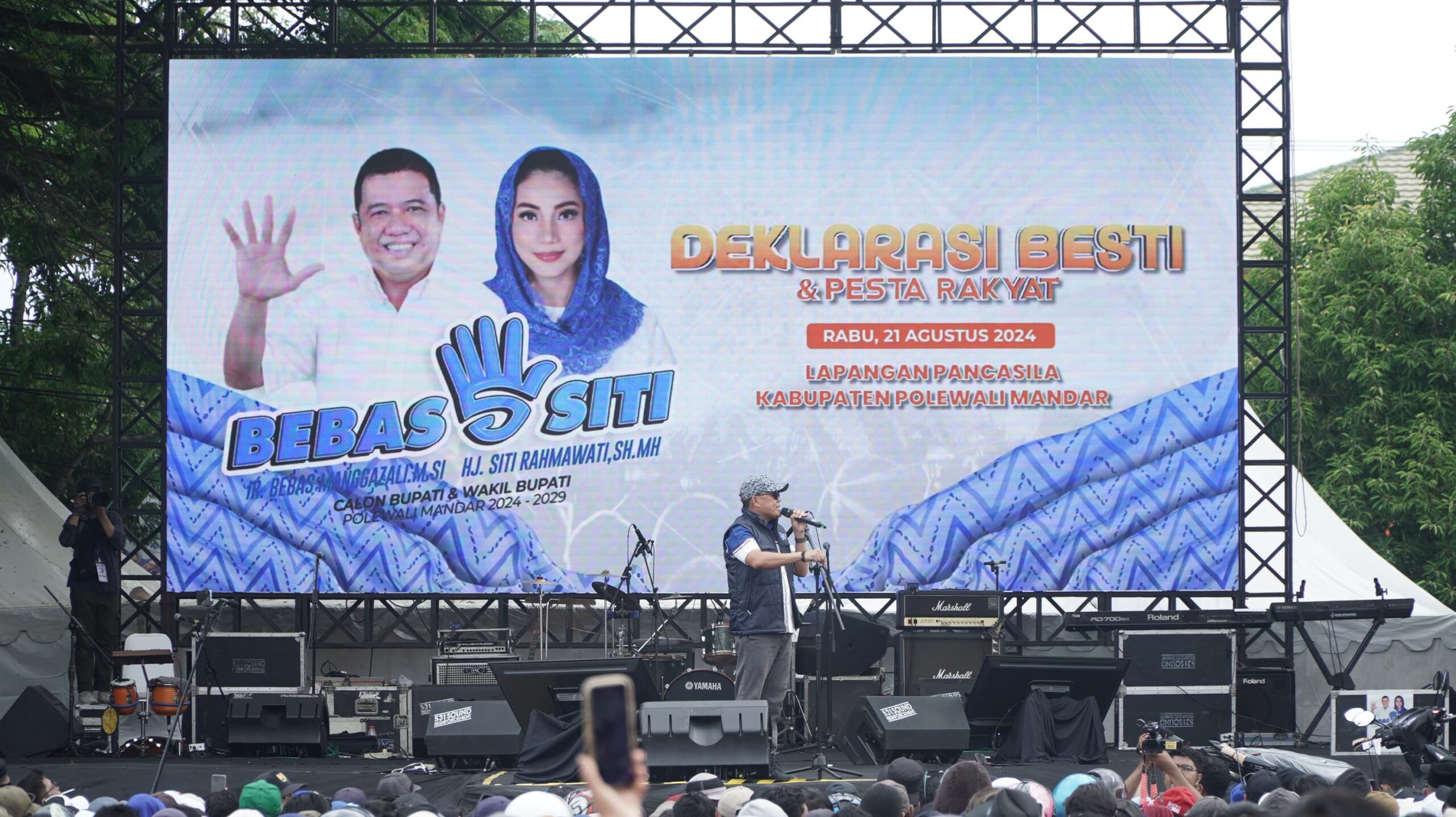 Deklarasi Meriah : Bebas-Siti Dapat Dukungan Luas dari Warga Polman