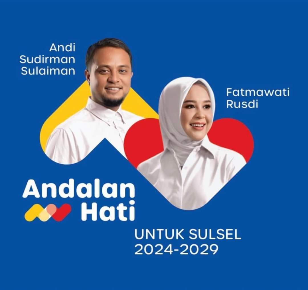 Pasangan Calon Gubernur dan Wakil Gubernur Sulawesi Selatan Andi Sudirman Sulaiman-Fatmawati Rusdi (Andalan Hati). (Ist)