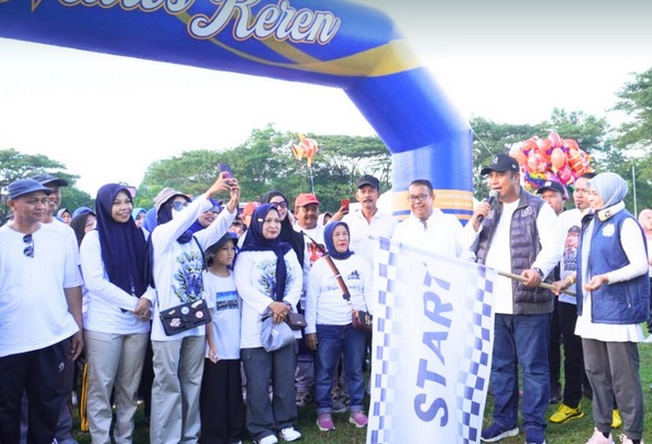 GERMAS Maros Keren Tahun 2024 Bupati Maros Senam Sehat dan Jalan Santai