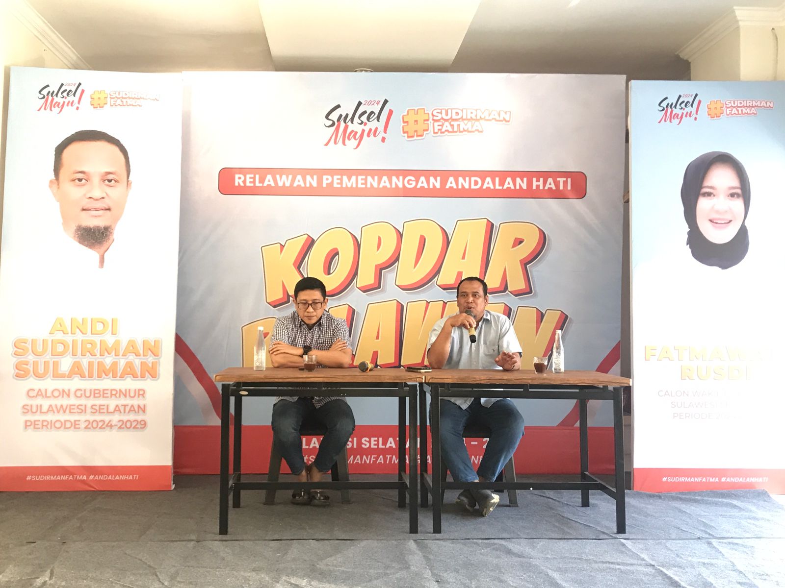 Juru Bicara Andalan Hati Andi Sudirman Sulaiman - Fatmawati Rusdi. (Ist)