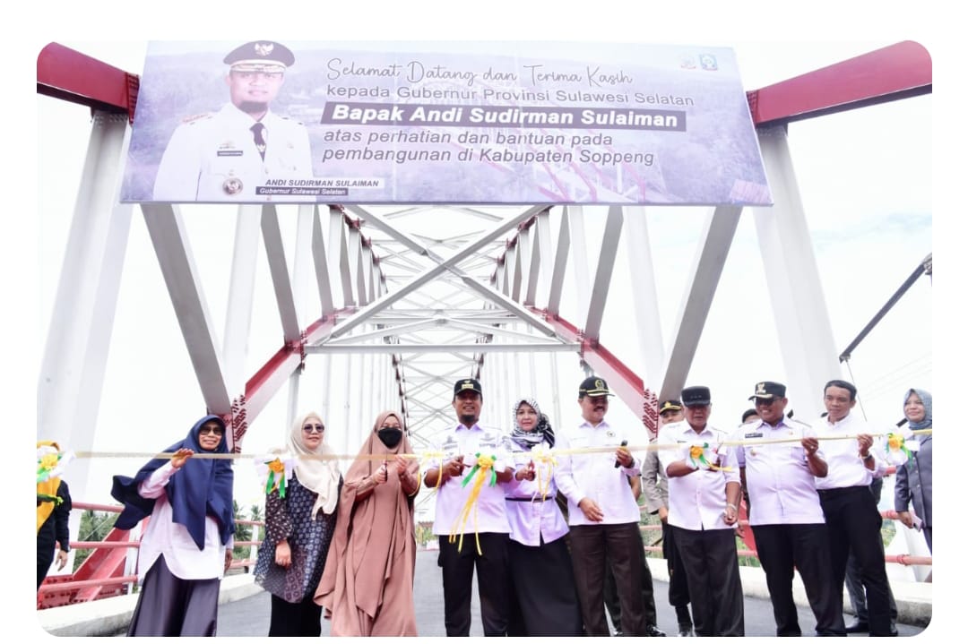 Andi Sudirman Sulaiman resmikan jambatan. (Ist)