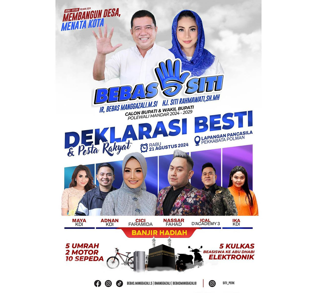 Deklarasi Besti (Bebas Manggazali - Siti Rahmawati). (Ist)