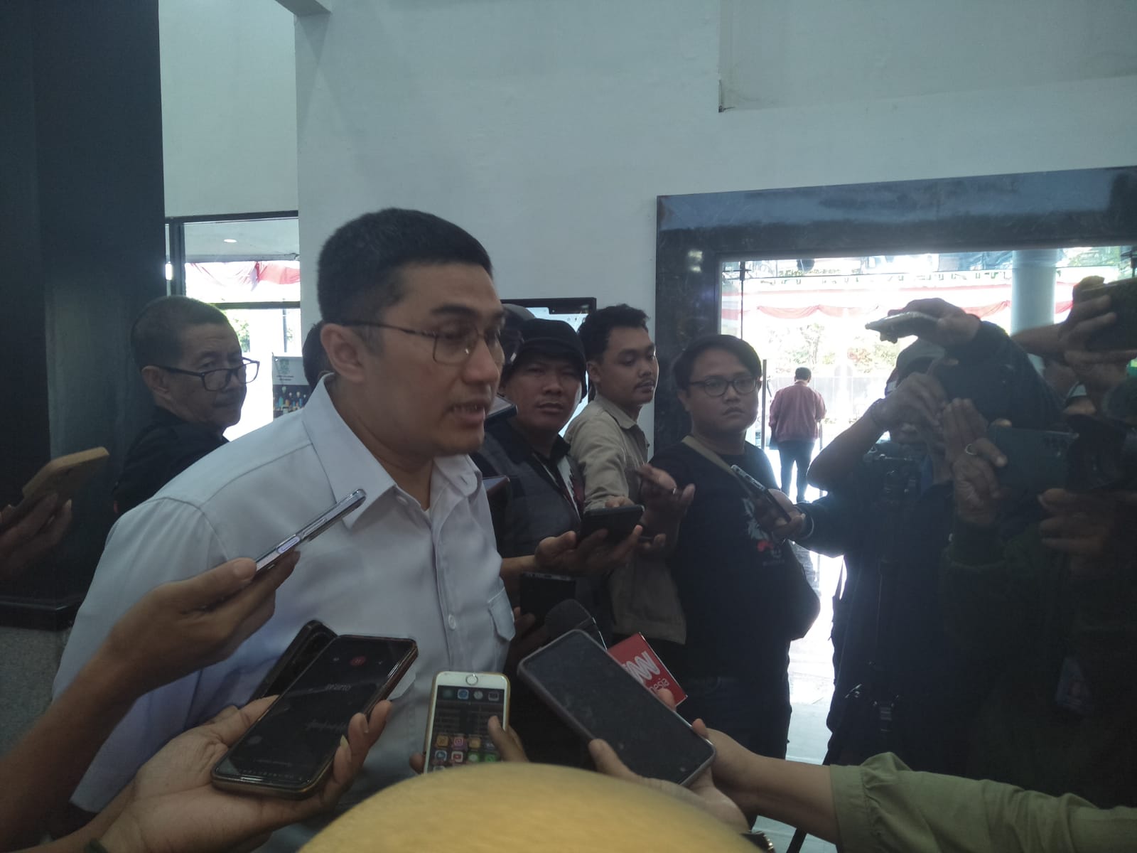 Juru Bicara dari Partai Demokrat Herzaky Mahendra Putra Saat Ditemui Awak Media