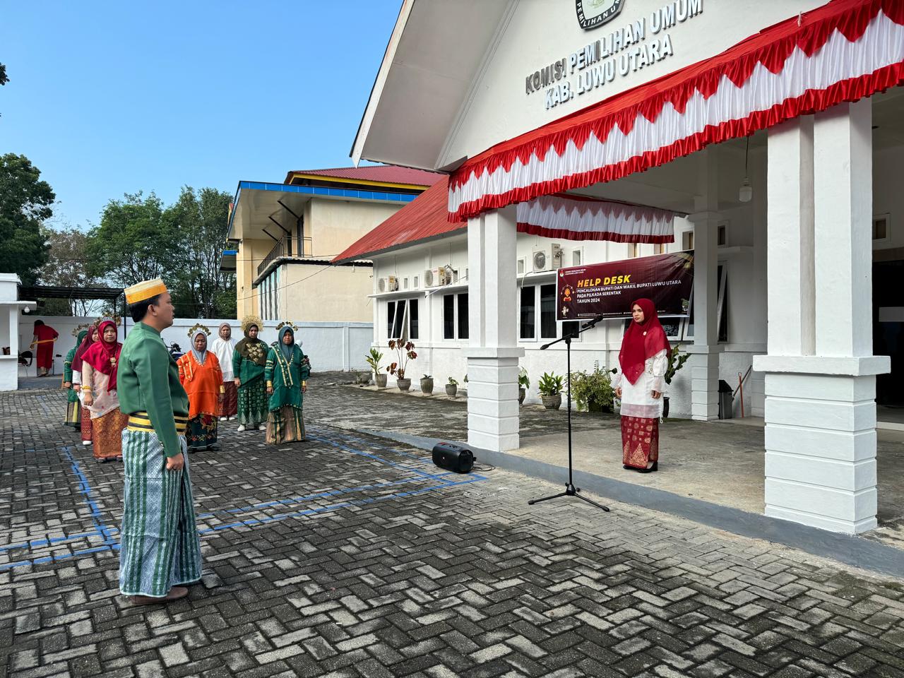 KPU Luwu Utara Gelar Upacara Bendera Hari Kemerdekaan RI Ke 79