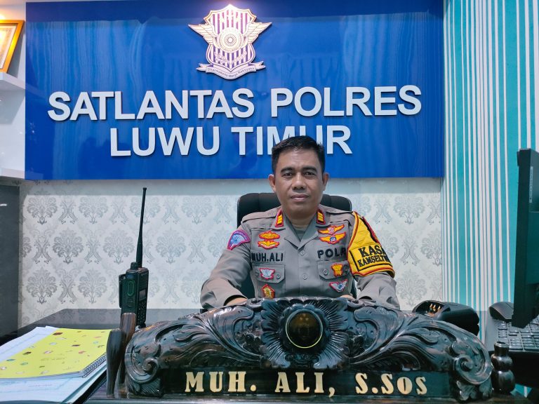 Kasatlantas Polres Luwu Timur AKP Muh Ali