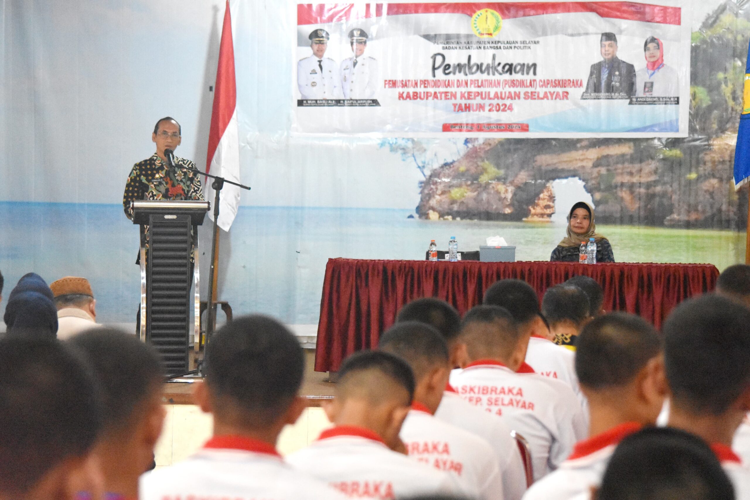Kesbangpol Selayar Gelar Pembukaan Pusdiklat Calon Paskibraka 2024