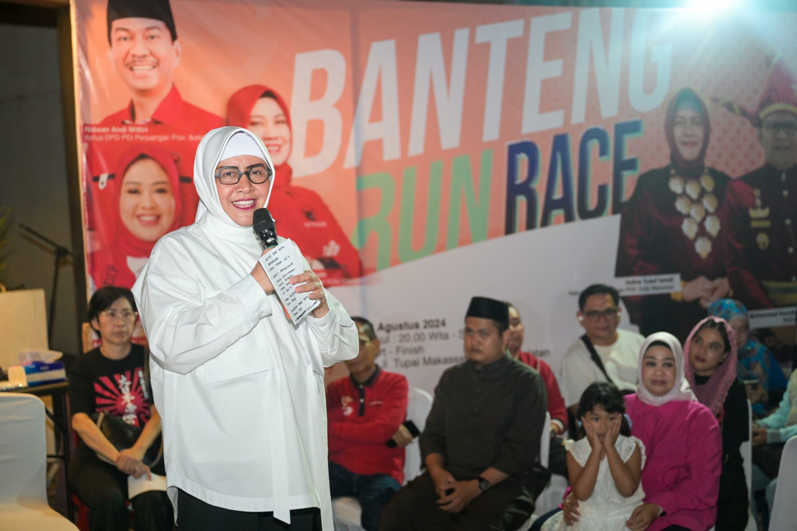 Banteng Run Race 100 Meter : Indira Yusuf Ismail Dorong Semangat Pemuda Makassar