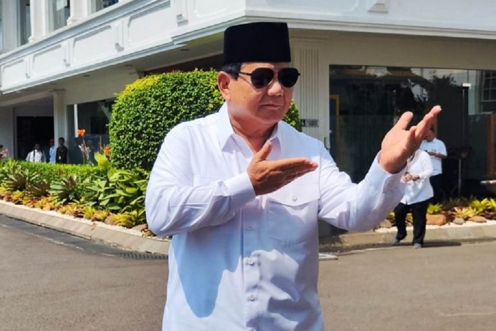 Menteri Pertahanan Yang Juga Presiden Terpilih Prabowo Subianto