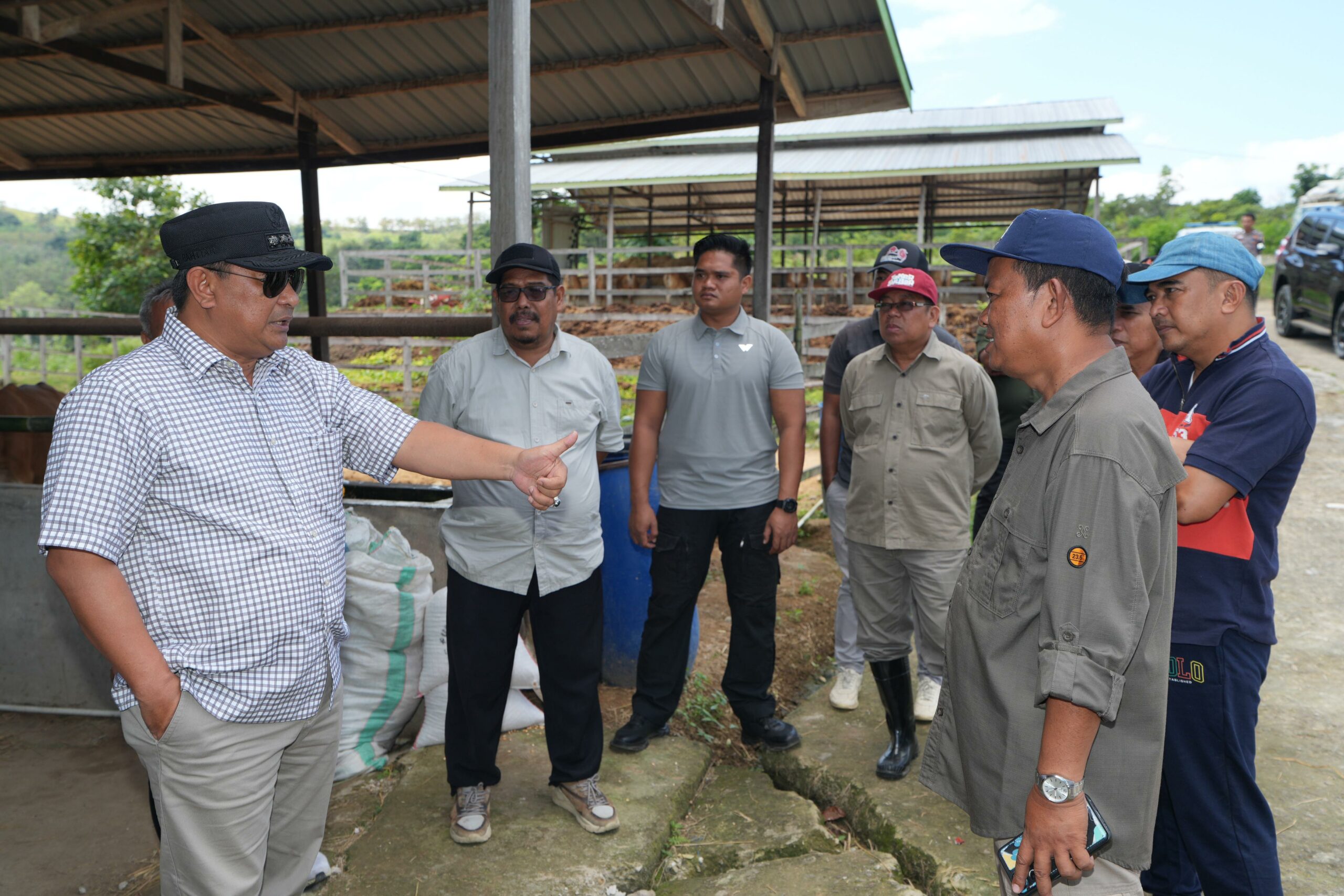 PJ Gubernur Sulbar Tinjau Pusat Peternakan dan Perkebunan di Polman