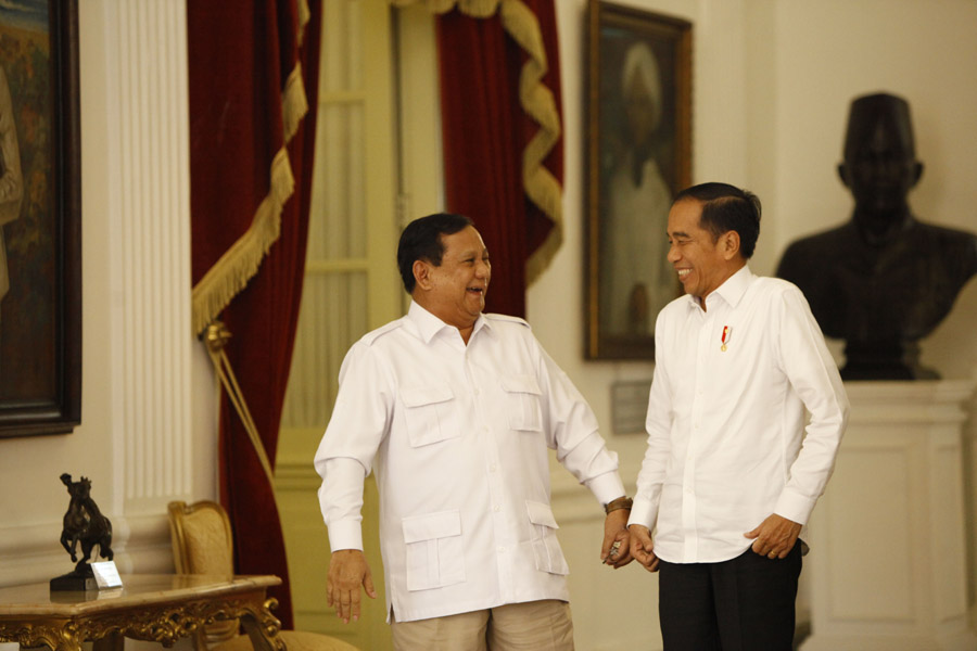 Prabowo Subianto Bersama Presiden Joko Widodo