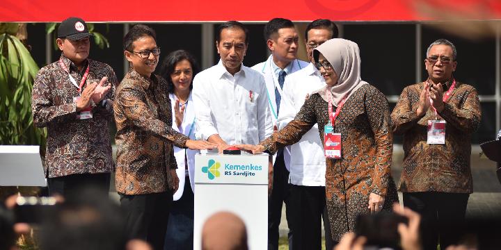 Presiden Joko Widodo Saat Meresmikan RSUP Dr Sardjito
