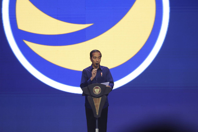 Presiden Joko Widodo Saat Pembukaan Kongres III Partai NasDem