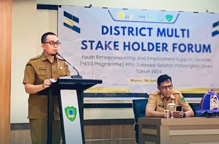 Sekda Maros Resmi Membuka Kegiatan District Multi Stakeholder Forum YESS Programme PPIU Sulsel