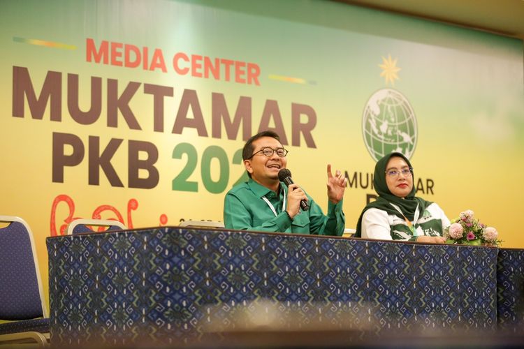 Wakil Sekretaris Jenderal (Wasekjen) Partai Kebangkitan Bangsa (PKB) Syaiful Huda Setelah Penutupan Muktamar Ke 6 PKB