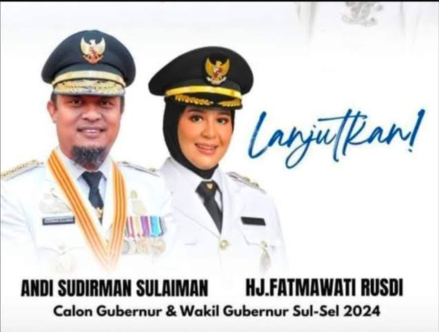Pasangan Calon Gubernur dan Calon Wakil Gubernur Sulawesi Selatan, Andi Sudirman Sulaiman - Fatmawati Rusdi. (Ist)