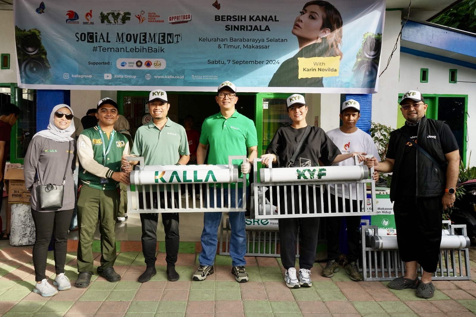 Awkarin Bersih-bersih Kanal Sinrijala Makassar, Rangkaian Acara KYF 2024 Awkarin Bersih-bersih Kanal Sinrijala Makassar, Rangkaian Acara KYF 2024
