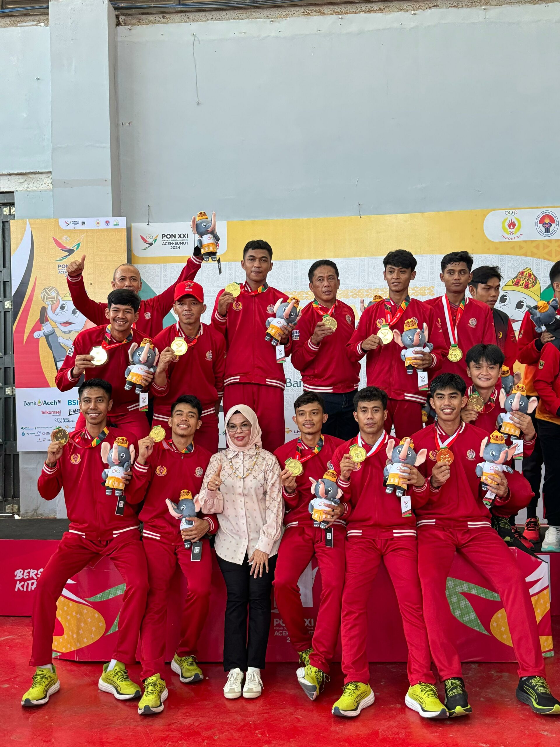 Atlet Sepak Takraw Sulsel Raih Medali Emas di PON XXI Aceh Sumut 2024