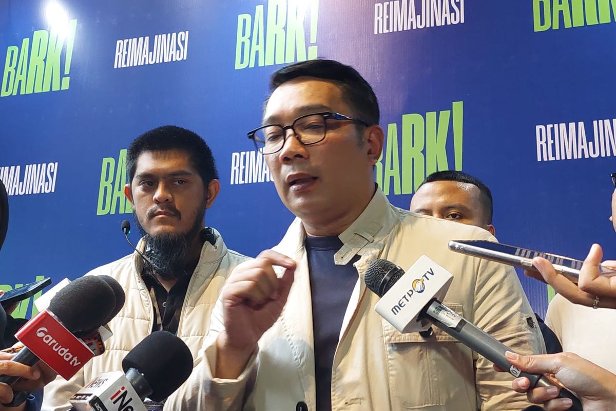 Bakal Calon Gubernur DKI Jakarta Ridwan Kamil Seusai Acara Bongkar Aspirasi Ridwan Kamil (BARK)