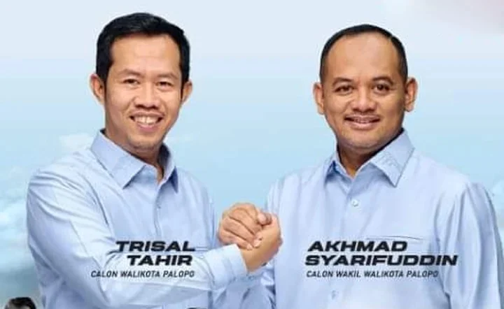 Calon Wali Kota Palopo Trisal Tahir dan Wakil Wali Kota Palopo Akhmad Syarifuddin