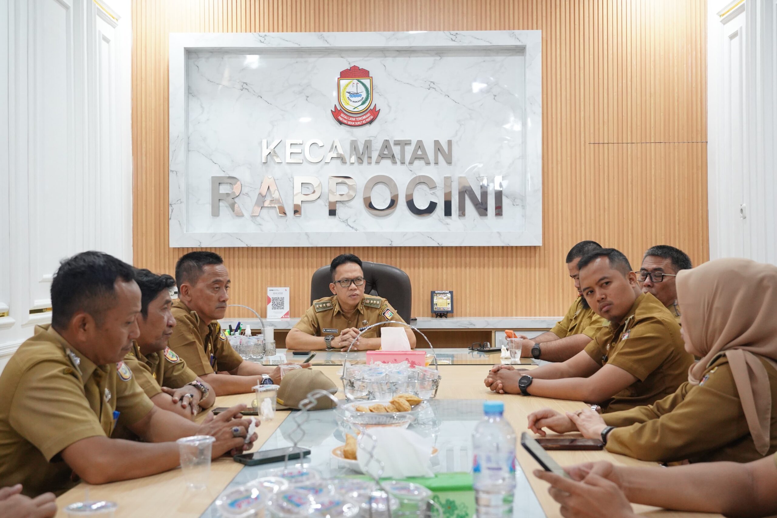 Camat Rappocini Pimpin Rapat Kordinasi Untuk Pembersihan Wilayah