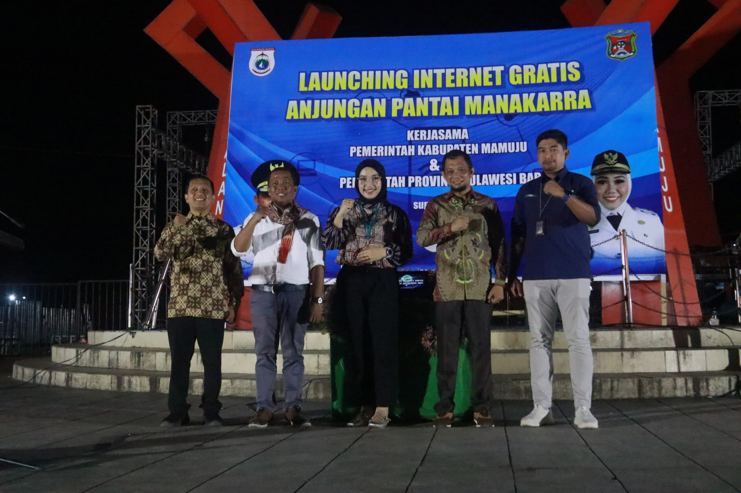Diskominfo Sulbar-Pemkab Mamuju Hadirkan Layanan Internet Gratis di Anjungan Pantai Manakarra