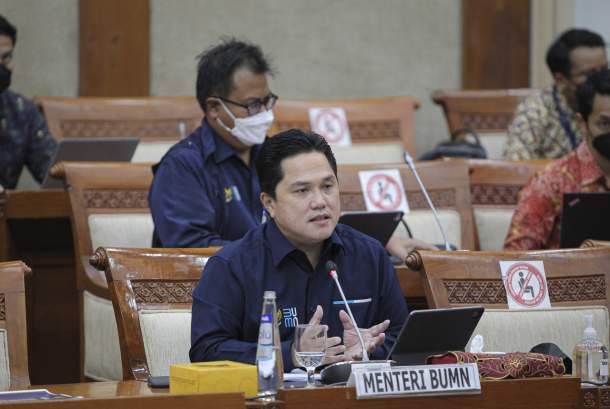 Erick Tohir Bakal Temui Menteri Keuangan Imbas Anggaran Kementrian BUMN Turun