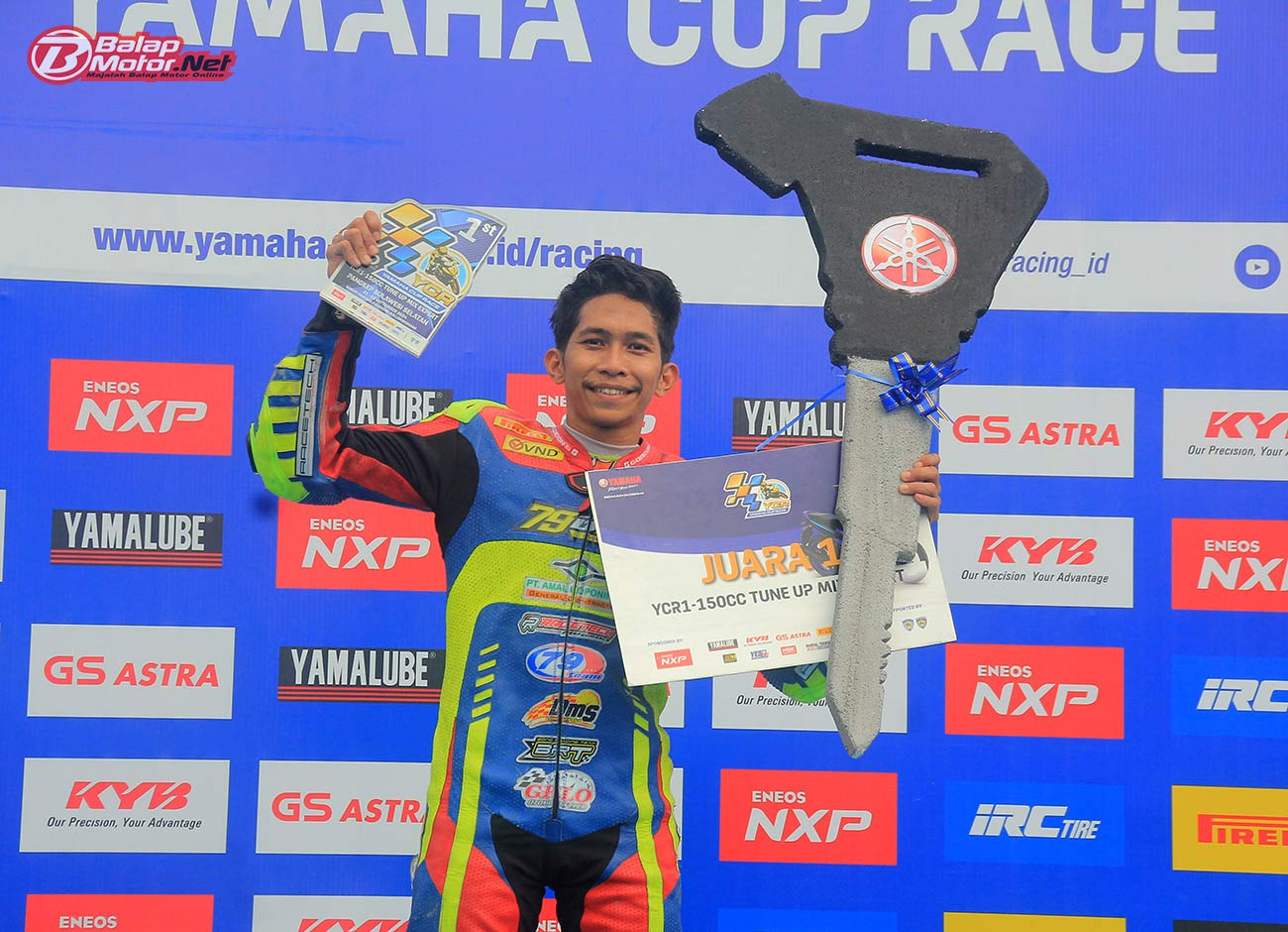 Nur Alfath Tercepat di YCR 2024 Pangkep, Raih Hadiah Yamaha MX King