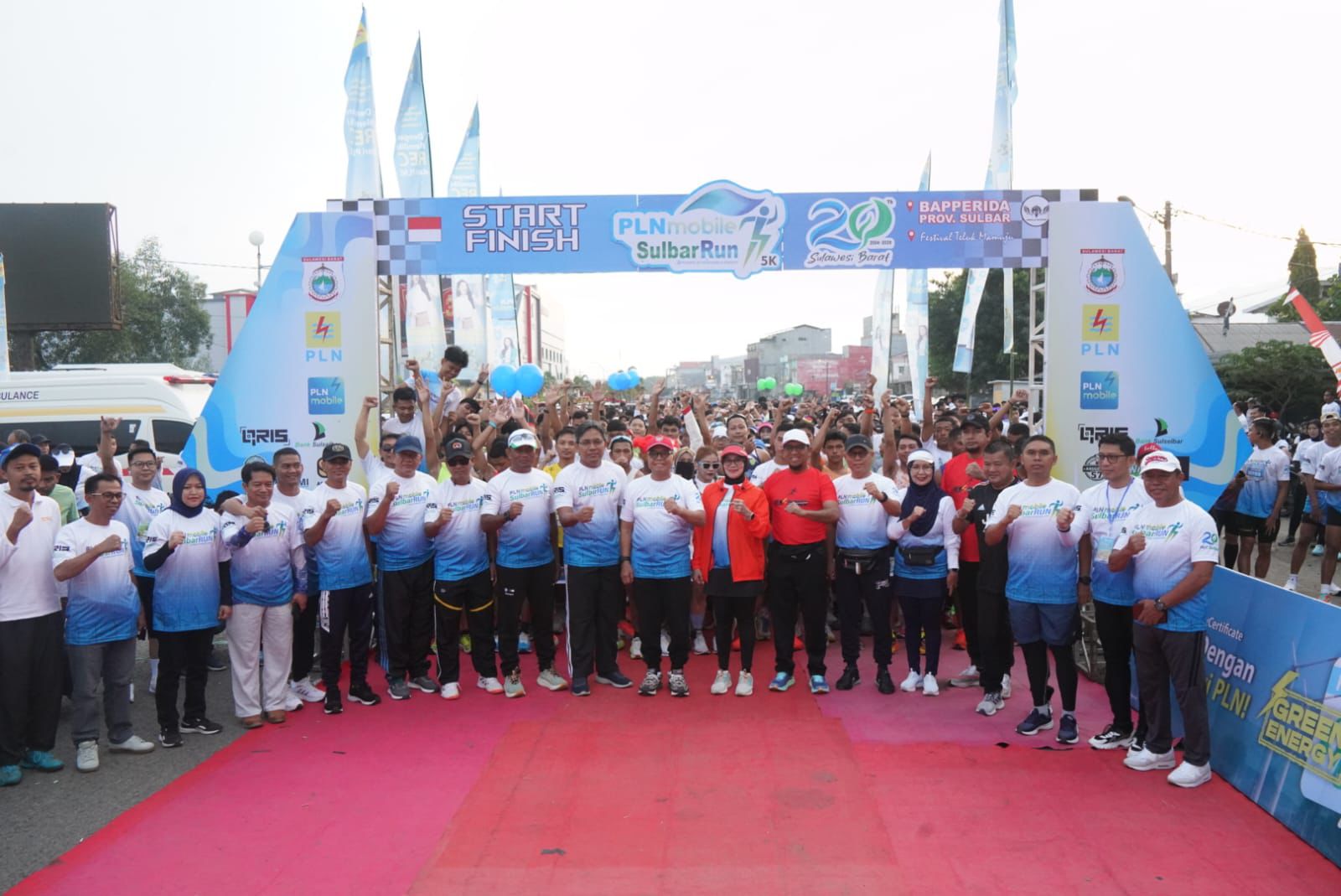 PLN Mobile Sulbar Run 2024 Berhasil Kurangi Emisi 1 800 Kg CO2
